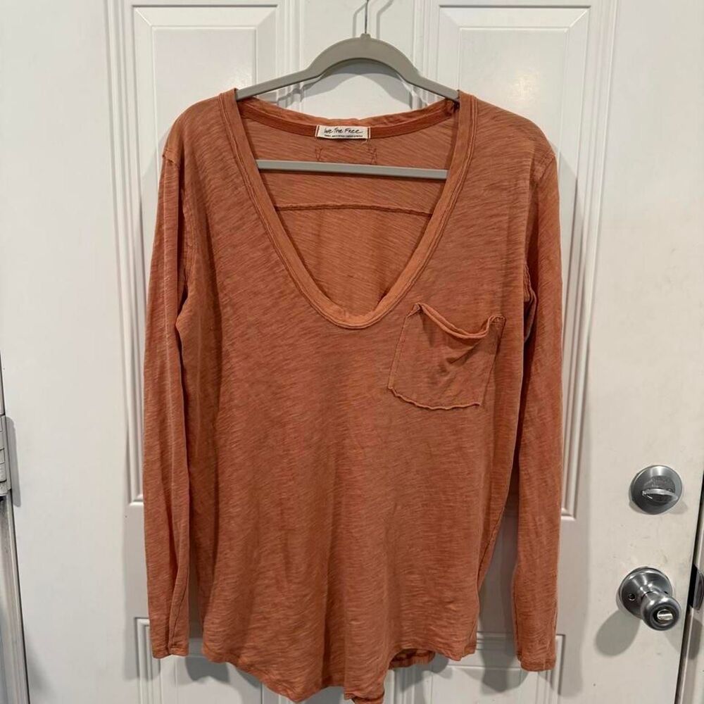 We-the-free Women's Orange and Pink T-shirt